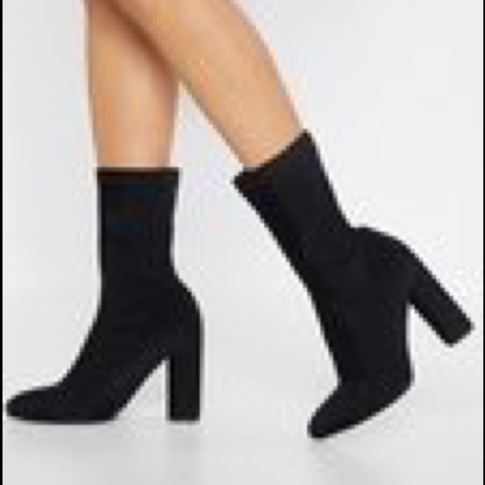 black sock boots